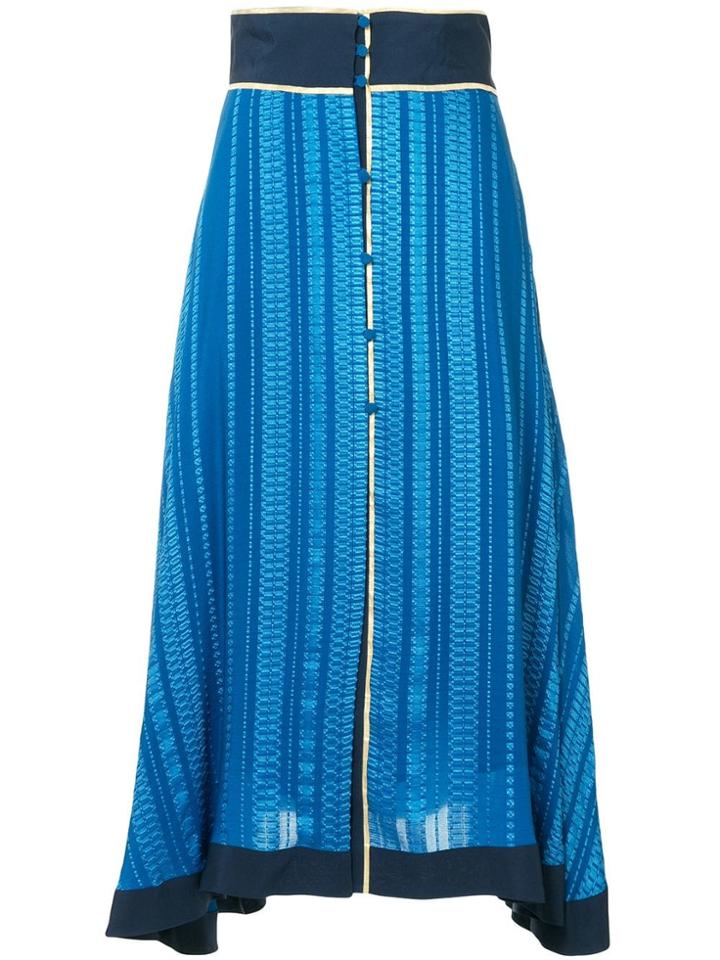 Zeus+dione Patterned Asymmetric Skirt - Unavailable