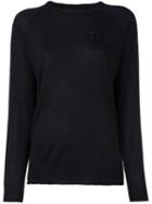 Simone Rocha Embroidered Detail Sweater, Women's, Size: Small, Black, Silk/cashmere/merino