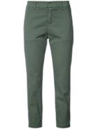 Nili Lotan Cropped Slim Fit Trousers - Green