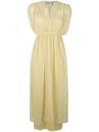 Forte Forte Lace Layered Midi Dress, Women's, Size: 1, Yellow/orange, Silk/cotton/polyamide/spandex/elastane