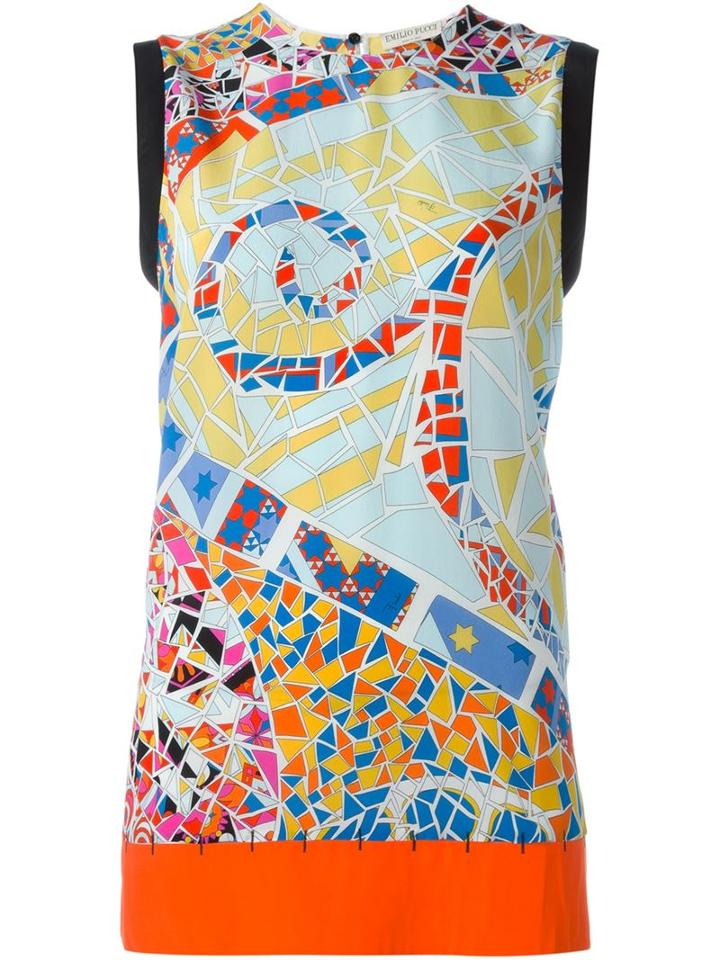 Emilio Pucci Stained Glass Print Tank Top