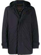 Moorer Heavy Hooded Jacket - Blue