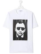Neil Barrett Kids Teen Graphic Print T-shirt - White