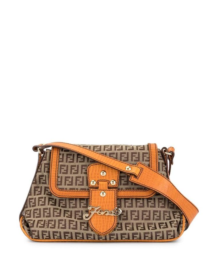 Fendi Pre-owned Zucchino Jacquard Shoulder Bag - Brown