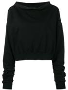 Andrea Ya'aqov Boat-neck Sweater - Black