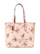Coach Floral Print Tote Bag - Neutrals