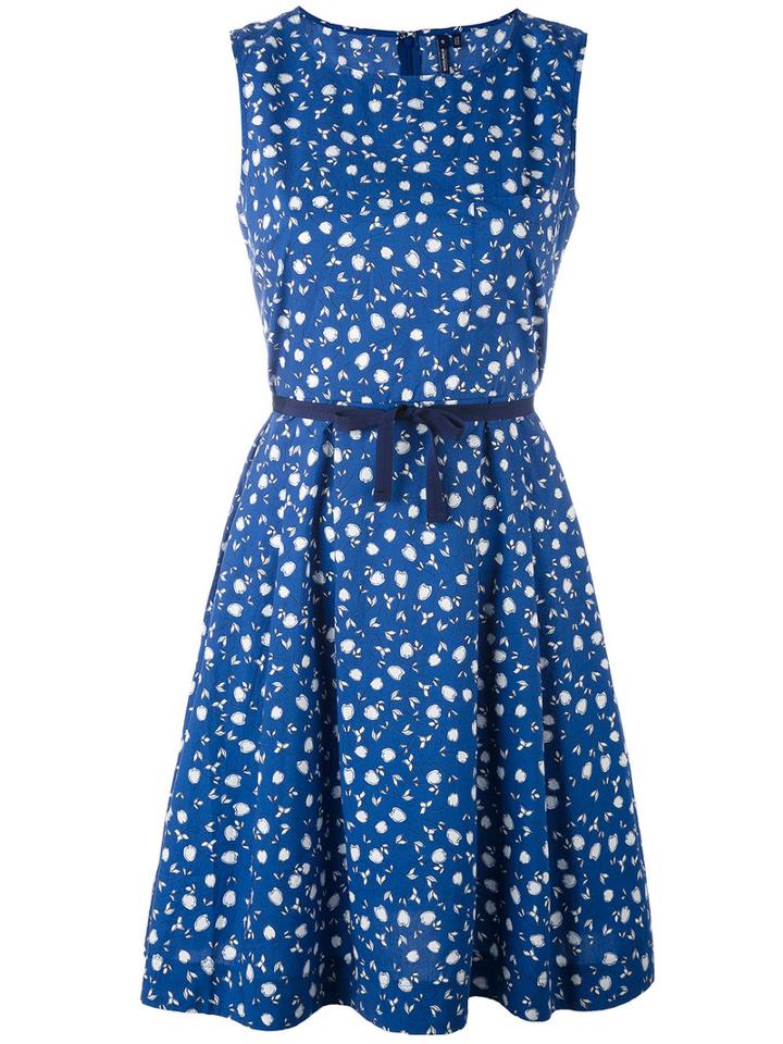 Woolrich - Floral Shift Dress - Women - Cotton - L, Blue, Cotton