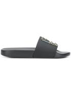 Dolce & Gabbana Snorkel Motif Slides - Black