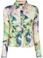 Callipygian Floral Print Shirt - Multicolour