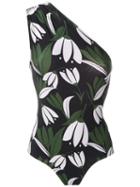 Adriana Degreas Printed One Shoulder Swimsuit - Multicolour