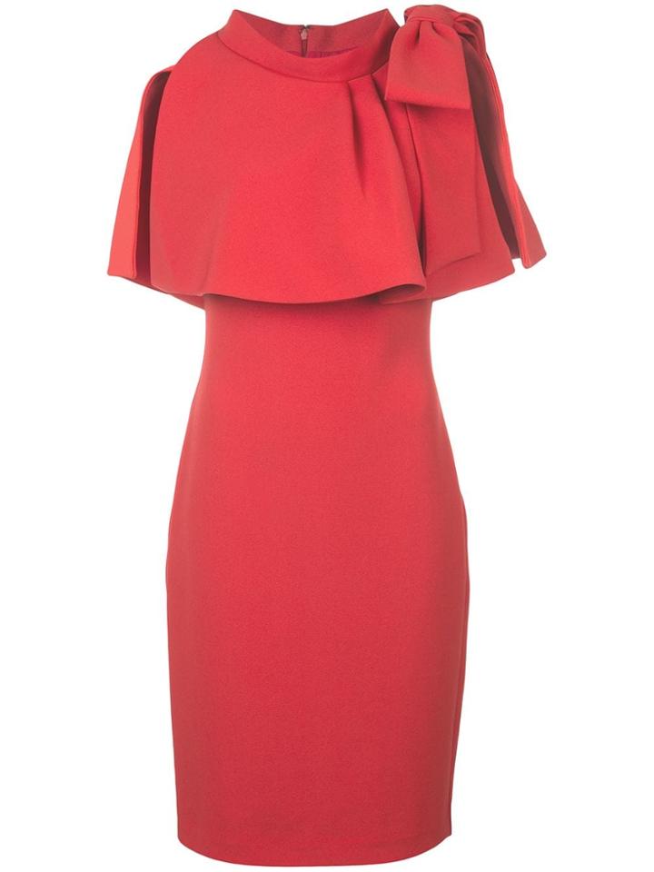 Badgley Mischka Layered Shift Mini Dress