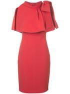Badgley Mischka Layered Shift Mini Dress