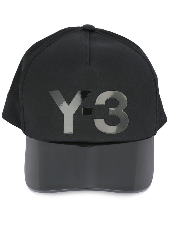 Y-3 Visor Cap, Men's, Black, Cotton/polyimide