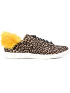 Ps By Paul Smith Faux Fur Trim Sneakers - Brown