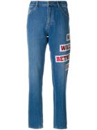 Each X Other Embroidered Baggy Jeans - Blue