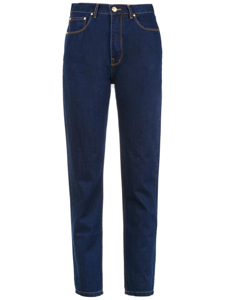 Amapô High Waist Mom Jeans - Blue