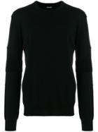 Balmain Moto Panel Sleeve Sweatshirt - Black