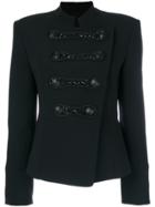 Pierre Balmain Double-breasted Fitted Blazer - Black