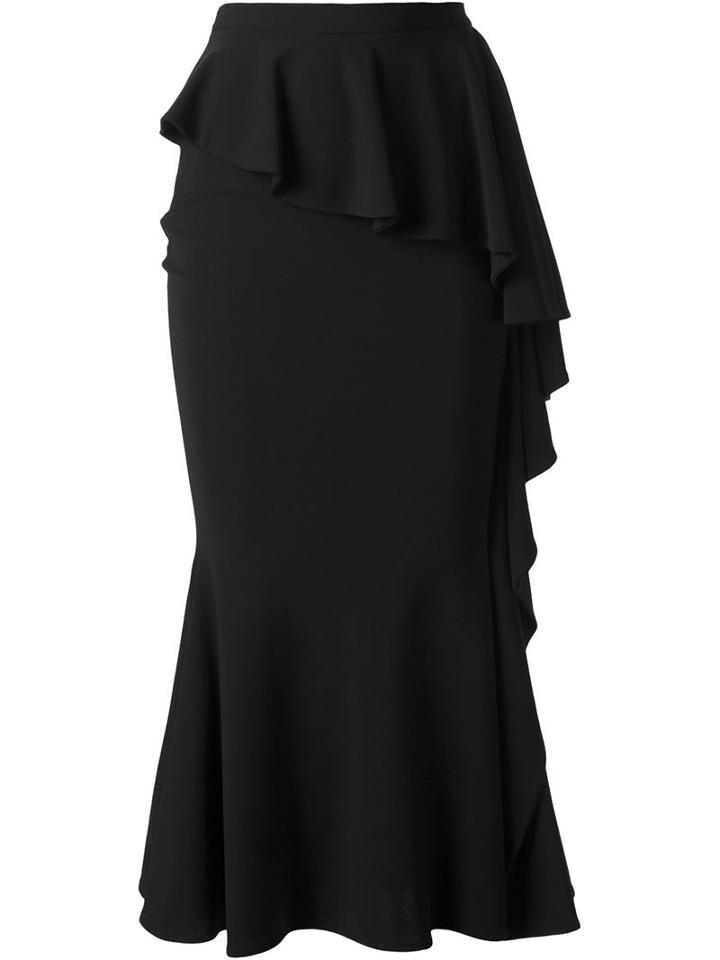 Givenchy Long Ruffled Skirt