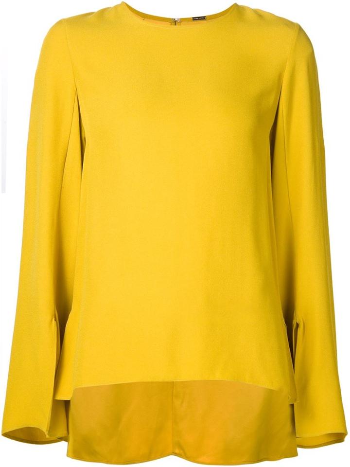 Adam Lippes Flared Sleeve Blouse