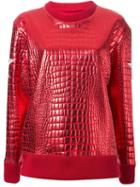 Dresscamp Metallic (grey) Embossed Sweatshirt, Adult Unisex, Size: Xs, Polyester
