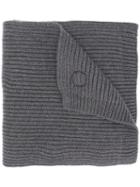 Dsquared2 - Ribbed Maple Logo Scarf - Men - Wool - One Size, Grey, Wool