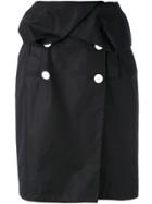 Proenza Schouler Contrast-button Pencil Skirt - Blue