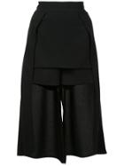 Valery Kovalska Elongated Back Shorts - Black