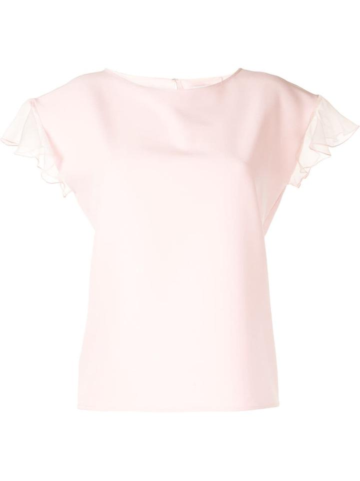 Ingie Paris Ruffled Sleeve Blouse - Pink