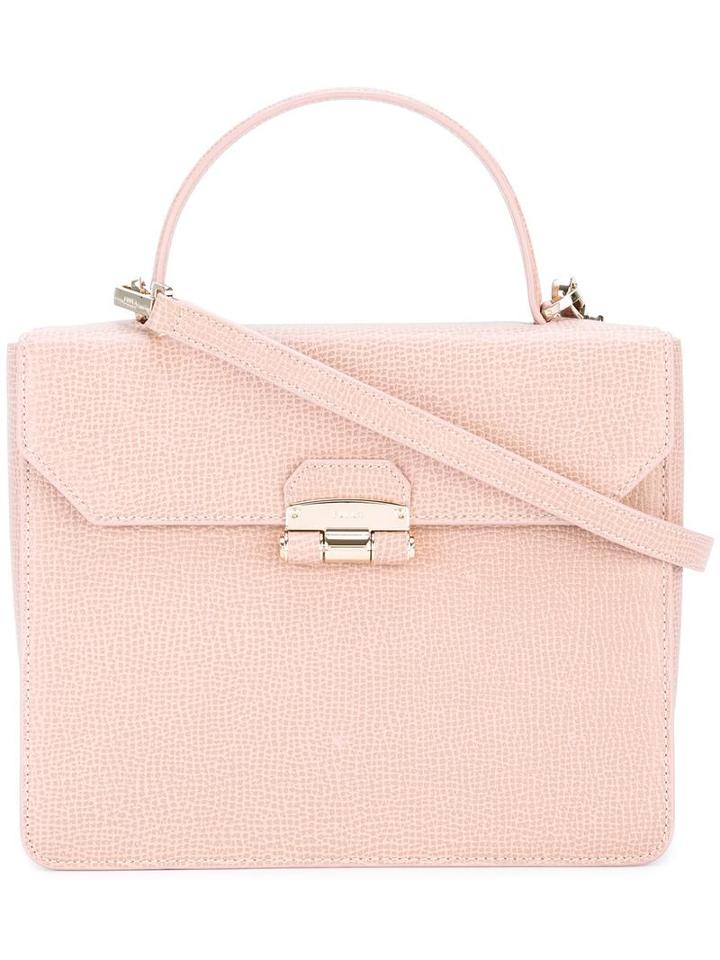 Furla Chiara Top Handle Bag, Women's, Nude/neutrals, Leather