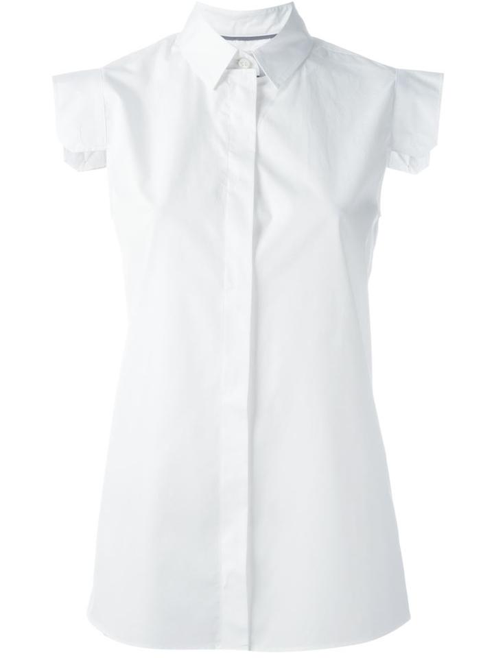 Cap Sleeve Shirt, Women's, Size: 38, White, Cotton, Maison Margiela