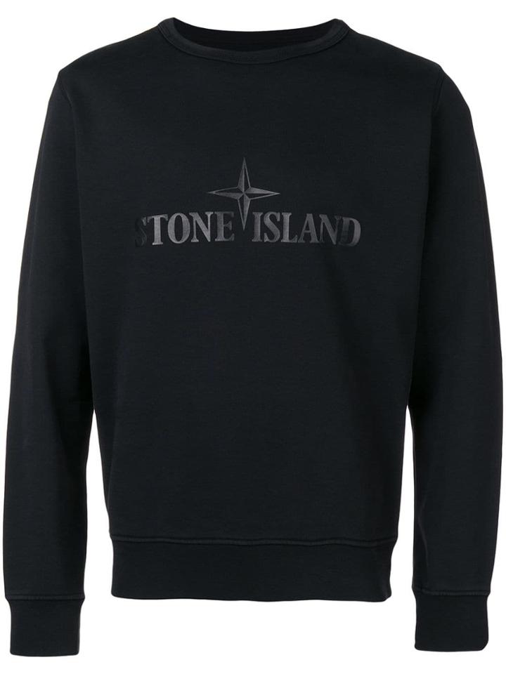 Stone Island Classic Logo Sweater - Black