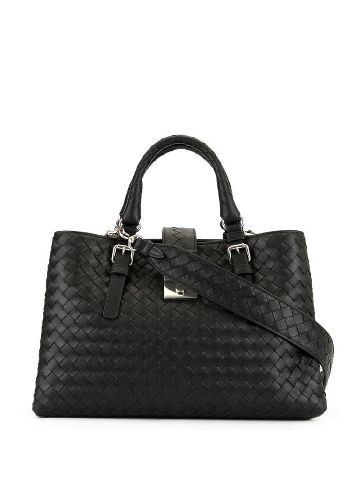 Bottega Veneta Small Roma Tote Bag - Black