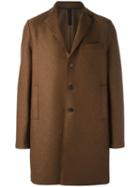 Harris Wharf London Chest Pocket Mid Coat, Men's, Size: 46, Brown, Virgin Wool