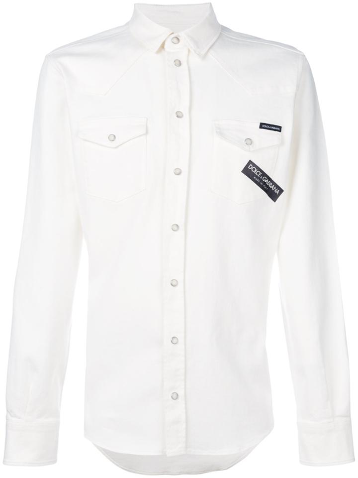 Dolce & Gabbana Branded Shirt - White