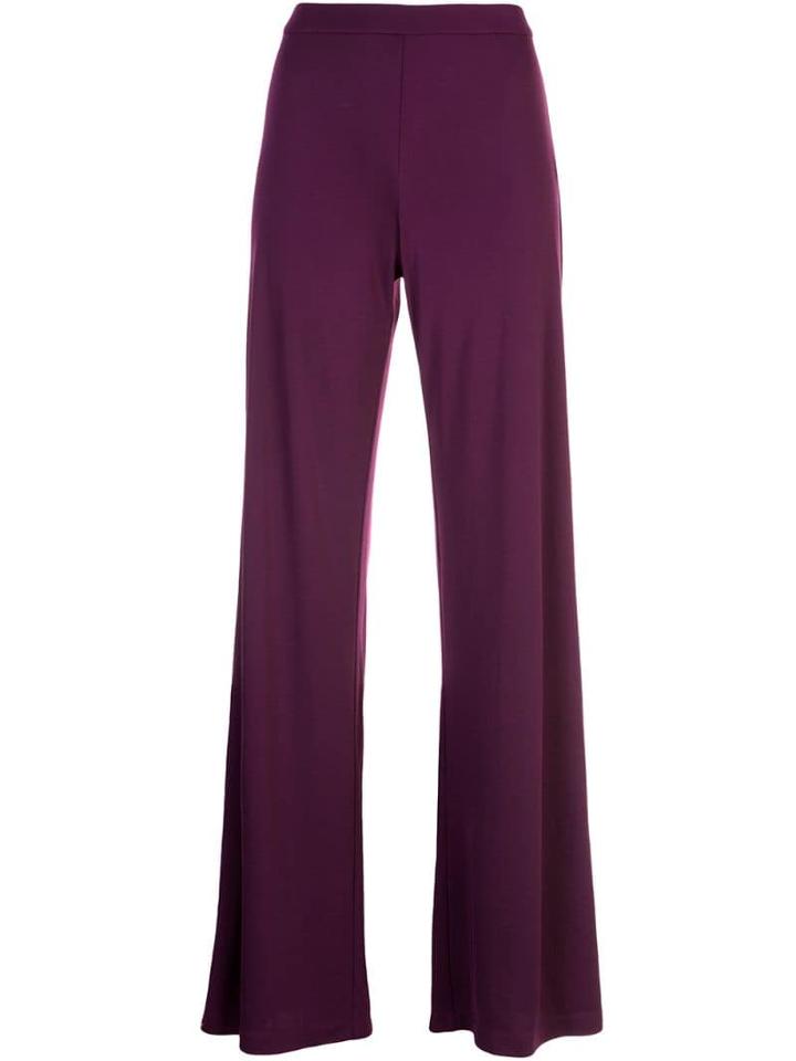 Natori Long Flared Trousers - Purple