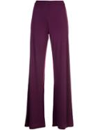 Natori Long Flared Trousers - Purple