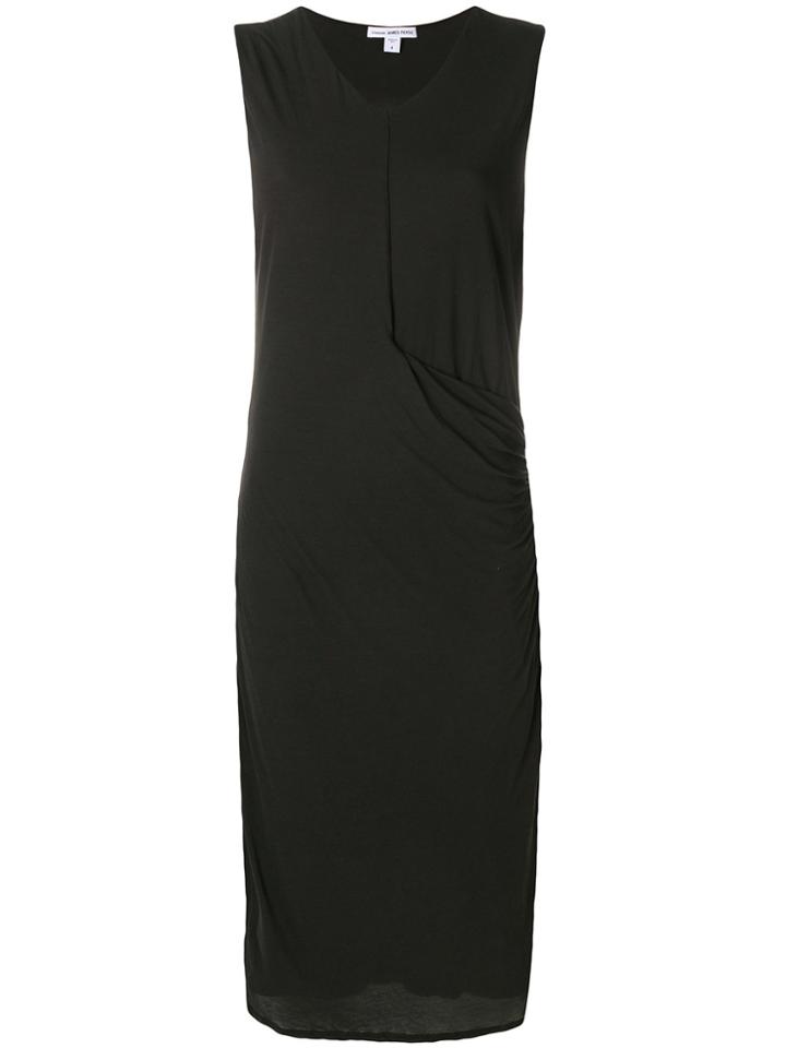 James Perse Fitted Jersey Dress - Grey