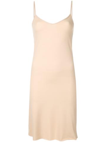 Scrambled Ego Lycra Slip Dress - Nude & Neutrals