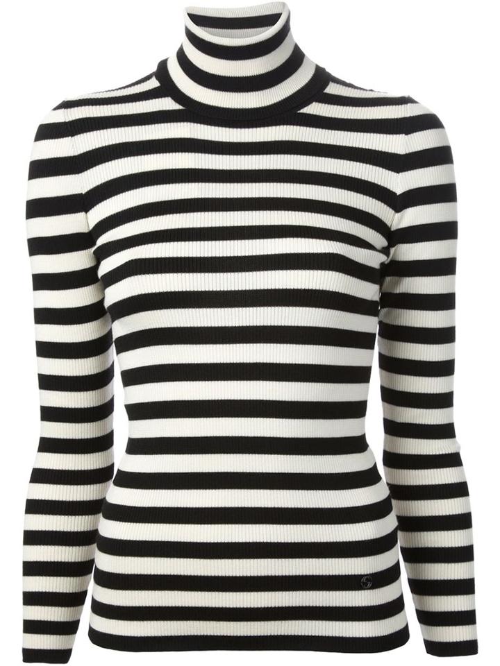 Gucci Striped Roll Neck Sweater