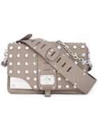 Versace - Stardust Studded Shoulder Bag - Women - Leather/metal - One Size, Women's, Nude/neutrals, Leather/metal