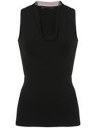 Alexander Wang Linked Collar Tank Top - Black