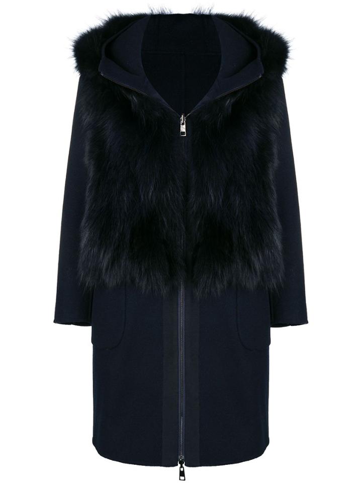 S.w.o.r.d 6.6.44 Panel Hooded Coat - Blue