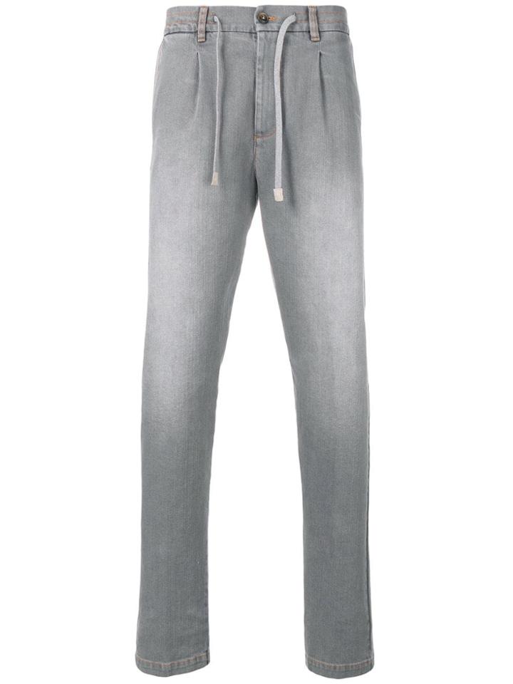 Eleventy Drawstring Waist Jeans - Grey