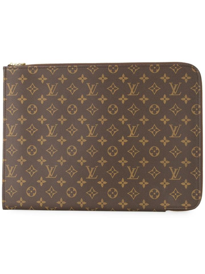 Louis Vuitton Vintage Poche Documents Business Hand Bag - Brown