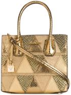 Michael Michael Kors Patchwork Mercer Tote - Metallic