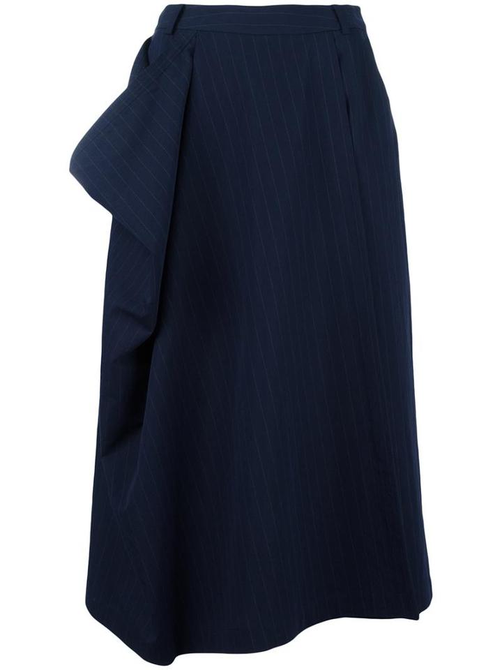 Antonio Marras Pinstripe Culottes, Women's, Size: 42, Blue, Cotton/virgin Wool