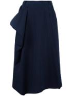 Antonio Marras Pinstripe Culottes, Women's, Size: 42, Blue, Cotton/virgin Wool