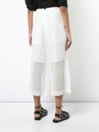 Lost & Found Ria Dunn Cropped Flared Trousers - White