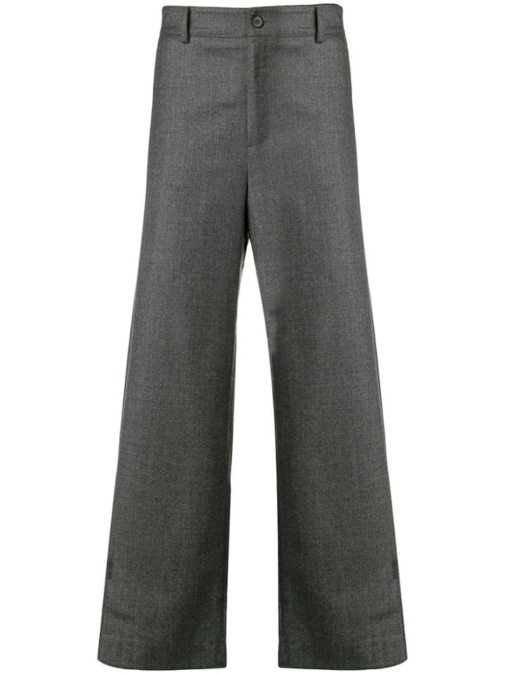 Ader Error Ader Error 18afwpt14 Gr Grey Wool/polyurethane